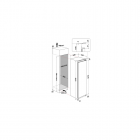 Whirlpool WHSD18A013D1, Integreeritav kodutehnika, Integreeritavad külmikud, Üheukselised külmikud